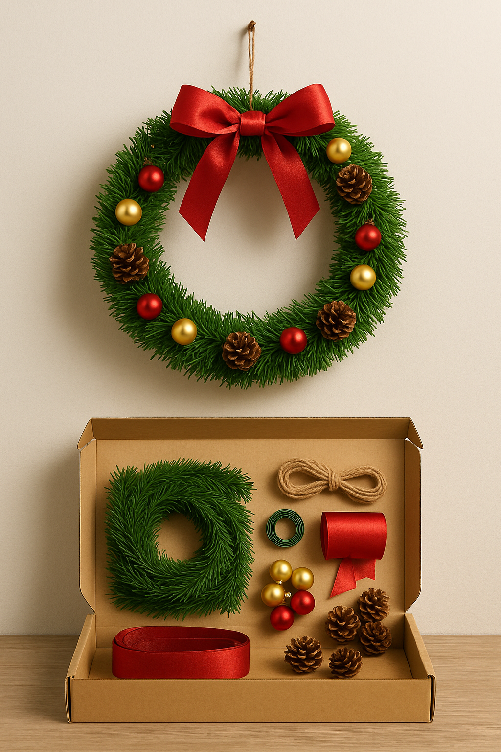 DIY Christmas Wreath Kit – Easy, Fun & Perfect for Families